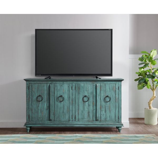 Beachcrest Home Rushville Solid Wood TV Stand for TVs up to 70